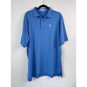 Peter Millar‎ men's XL blue summer comfort short sleeve performance polo shirt